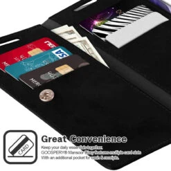 Black Genuine Mercury Mansoor Wallet Case For Galaxy Note 20 Ultra -Cheap NewCase Store galaxy note 20 ultra mercury mansoor wallet black 4 20618.1659820816