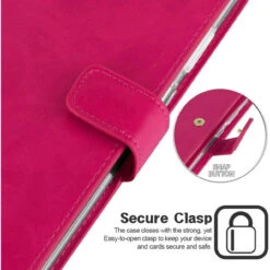 Hot Pink Galaxy Note 20 Ultra Mercury Mansoor 9 Card Slot Wallet Case -Cheap NewCase Store galaxy note 20 ultra mercury mansoor wallet hot pink 6 38124.1601897767