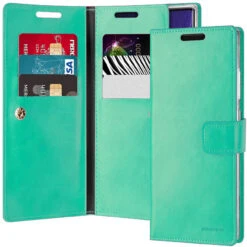 Mint Green Galaxy Note 20 Ultra Mercury Mansoor Wallet Case Cover