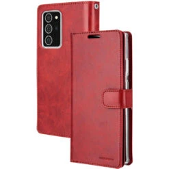 Red Galaxy Note 20 Ultra Mercury Mansoor 9 Card Slot Wallet Case