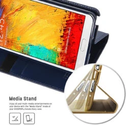 Black Galaxy Note 4 Mercury Sonata Diary Card Slots Wallet Case -Cheap NewCase Store galaxy note 4 sonata wallet black 5 72231.1594362722