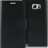 Black Galaxy Note 5 Mercury Sonata Diary Card Slots Wallet Case