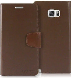 Brown Galaxy Note 5 Mercury Sonata Diary Card Slots Wallet Case