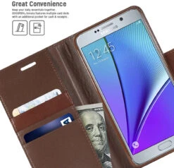 Brown Galaxy Note 5 Mercury Sonata Diary Card Slots Wallet Case -Cheap NewCase Store galaxy note 5 sonata wallet brown 2 04800.1594362316