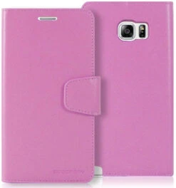 Purple Galaxy Note 5 Mercury Sonata Diary Card Slots Wallet Case