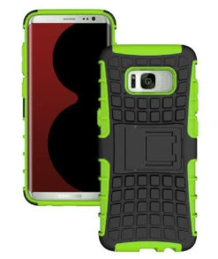 Green Heavy Duty Rugged Kickstand Case For Samsung Galaxy Note 8