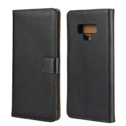 Black Samsung Galaxy Note 9 Genuine Leather Business Wallet Case -Cheap NewCase Store galaxy note 9 genuine leather wallet 3 94346.1637712486