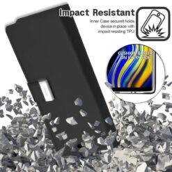 Black Galaxy Note 9 Genuine Rich Diary Wallet Card Case Cover -Cheap NewCase Store galaxy note 9 rich diary black 5 25433.1645999859