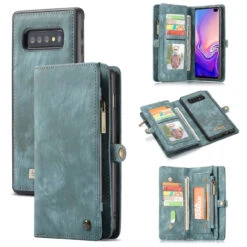 Blue Multi-functional 2 In 1 Purse Wallet Magnetic Case For Galaxy S10 5G -Cheap NewCase Store galaxy s10 5g caseme multifunctional wallet blue 6 86157.1691466948