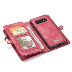 Red 2 In 1 Multi-Functional Wallet Shock Proof Case For Galaxy S10 5G -Cheap NewCase Store galaxy s10 5g caseme multifunctional wallet red 4 22657.1690239612