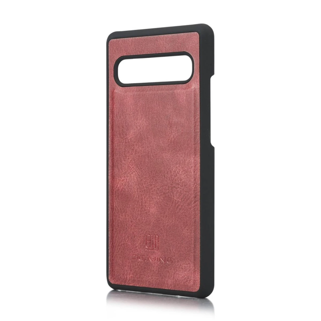 Red Galaxy S10 5G DG.Ming Textured 3 Card 1 Cash Wallet Magnetic Case 4 Red Galaxy S10 5G DG.Ming Textured 3 Card 1 Cash Wallet Magnetic Case - Image 4