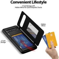 Black Galaxy S10 5G Goospery Slim Shock Proof Magnetic Door Case -Cheap NewCase Store galaxy s10 5g goospery magnetic door case black 6 74099.1667280974