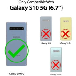 Red Galaxy S10 5G Goospery Magnetic Door 2 Card Shock Proof Case -Cheap NewCase Store galaxy s10 5g goospery magnetic door case red 6 23200.1652821086