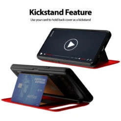 Red Galaxy S10 5G Goospery Magnetic Door 2 Card Shock Proof Case -Cheap NewCase Store galaxy s10 5g goospery magnetic door case red 7 69365.1652821086