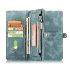 Blue Galaxy S10 Wallet Zipper Purse Removeable Magnetic Case -Cheap NewCase Store galaxy s10 caseme multifunctional wallet blue 3 02741.1687236629