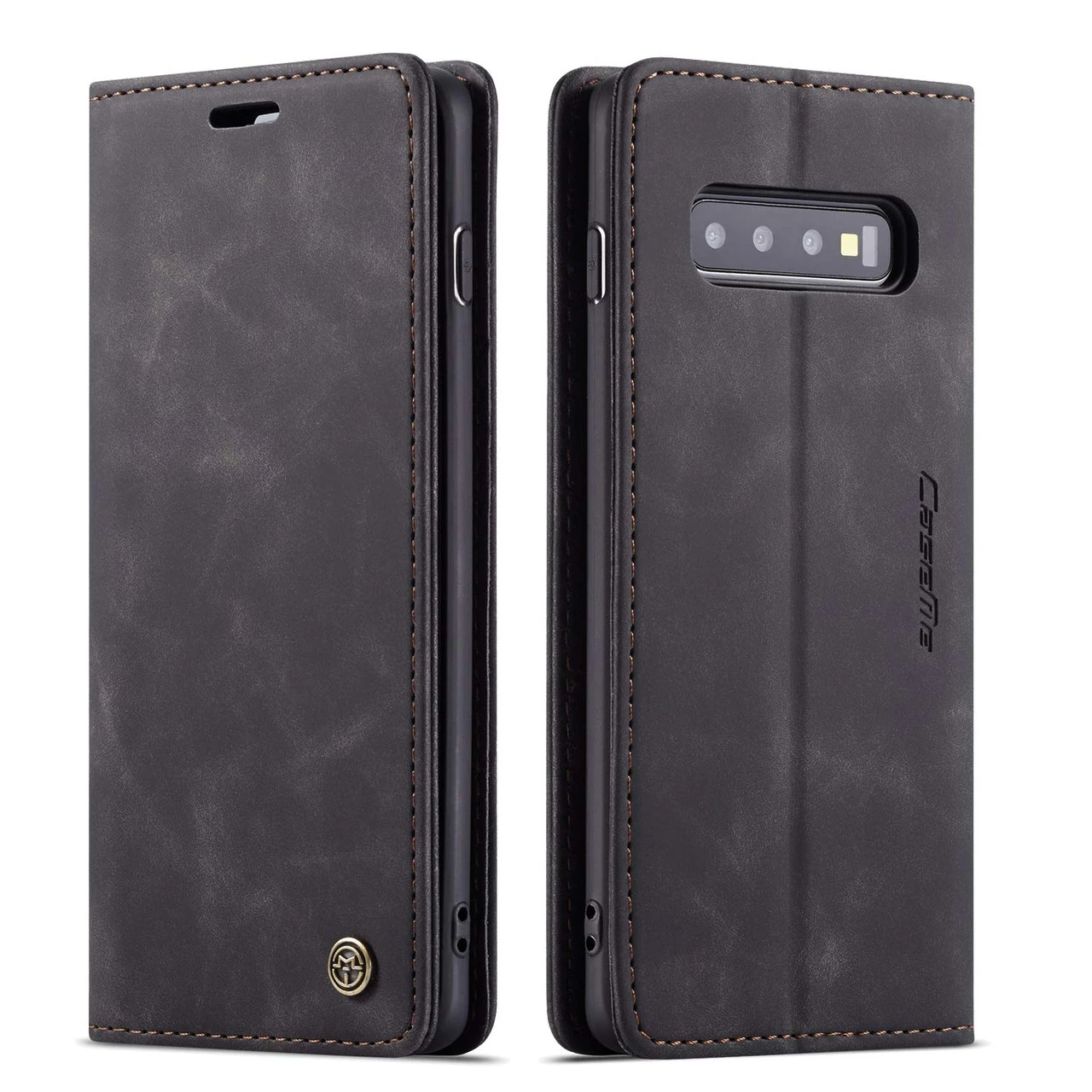 Black CaseMe Slim Magnetic Premium Wallet Case For Galaxy S10 5G 1 Black CaseMe Slim Magnetic Premium Wallet Case For Galaxy S10 5G