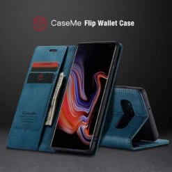 Blue CaseMe Compact Flip Premium Wallet Case For Galaxy S10e -Cheap NewCase Store galaxy s10 caseme wallet blue 3 57540.1687235944