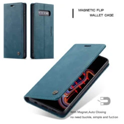 Blue CaseMe Compact Flip Premium Wallet Case For Galaxy S10e -Cheap NewCase Store galaxy s10 caseme wallet blue 7 86786.1687235944