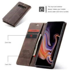 Business Galaxy S10 CaseMe Slim Wallet Case Card Slots - Coffee -Cheap NewCase Store galaxy s10 caseme wallet coffee 8 12106.1573614772