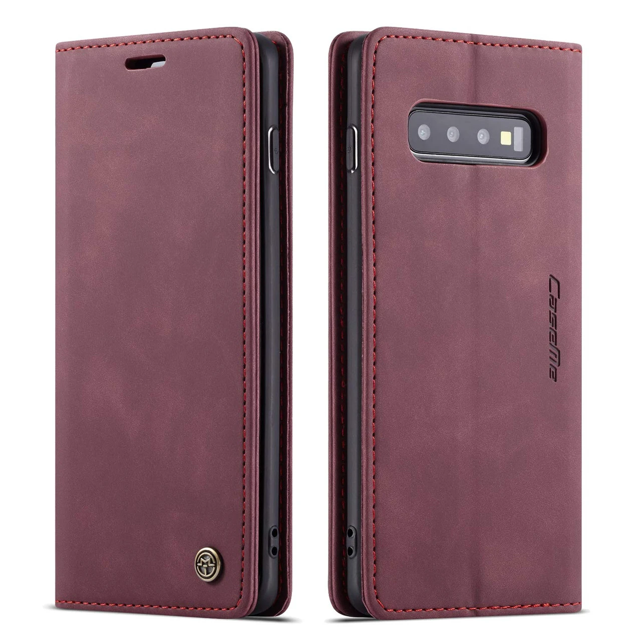 Elegant Galaxy S10 CaseMe Slim 2 Card Slot Wallet Case - Wine 1 Elegant Galaxy S10 CaseMe Slim 2 Card Slot Wallet Case - Wine