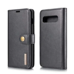 Black DG.Ming Wallet Removable Magnetic Case With Card Slots For Galaxy S10