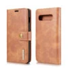 Brown Galaxy S10 DG.Ming Multi Card Wallet Detachable Magnetic Case
