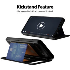 Black Goospery Slim Magnetic Door Credit Card Case For Galaxy S10 -Cheap NewCase Store galaxy s10 goospery magnetic door case black 5 18534.1667280937