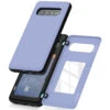 Lilac Galaxy S10 Goospery Magnetic Door 2 Card Shock Proof Case