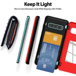 Red Galaxy S10 Mercury Magnetic Door 2 Card Shock Proof Case -Cheap NewCase Store galaxy s10 goospery magnetic door case red 5 17580.1675299226