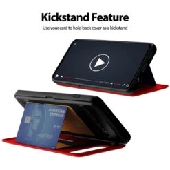 Red Galaxy S10 Mercury Magnetic Door 2 Card Shock Proof Case -Cheap NewCase Store galaxy s10 goospery magnetic door case red 7 45851.1675299226