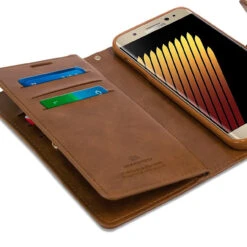 Vintage Brown Galaxy S10+ Plus Genuine Mercury Mansoor Wallet Case -Cheap NewCase Store galaxy s10 mercury mansoor wallet brown 4 34366.1675228136