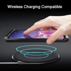 Samsung Galaxy S10 Black Metal Heavy Duty Shockproof Case -Cheap NewCase Store galaxy s10 metal water resistant case black 7 84249.1604976523