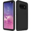 Black Galaxy S10 Rugged Shock / Drop Protection Defender Case