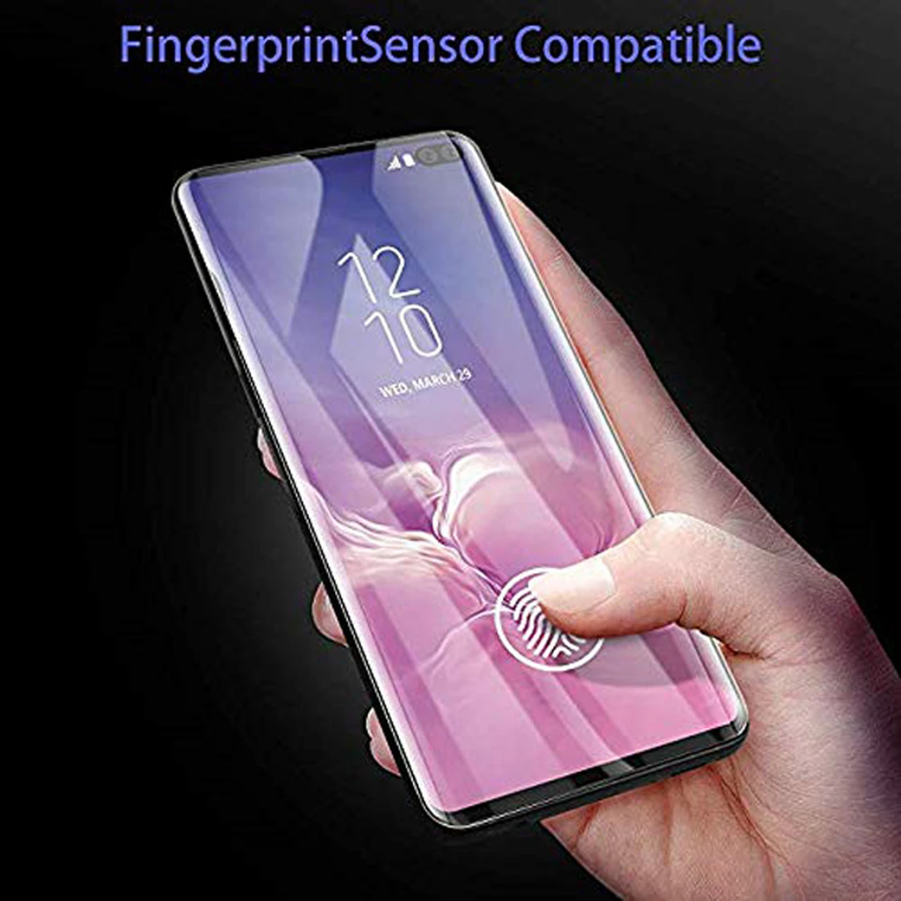 Galaxy S10+ Plus NUGLAS Full Cover UV Glue Tempered Glass Protector 5 Galaxy S10+ Plus NUGLAS Full Cover UV Glue Tempered Glass Protector - Image 5