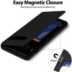 Black Goospery Magnetic Door 2 Card Shockproof Case For Galaxy S10 + Plus -Cheap NewCase Store galaxy s10 plus goospery magnetic door case black 6 97066.1671685102