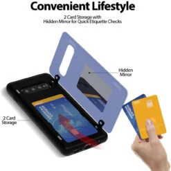 Lilac Galaxy S10 + Plus Goospery Magnetic Door 2 Card Shock Proof Case -Cheap NewCase Store galaxy s10 plus goospery magnetic door case lilac 6 06847.1652821082