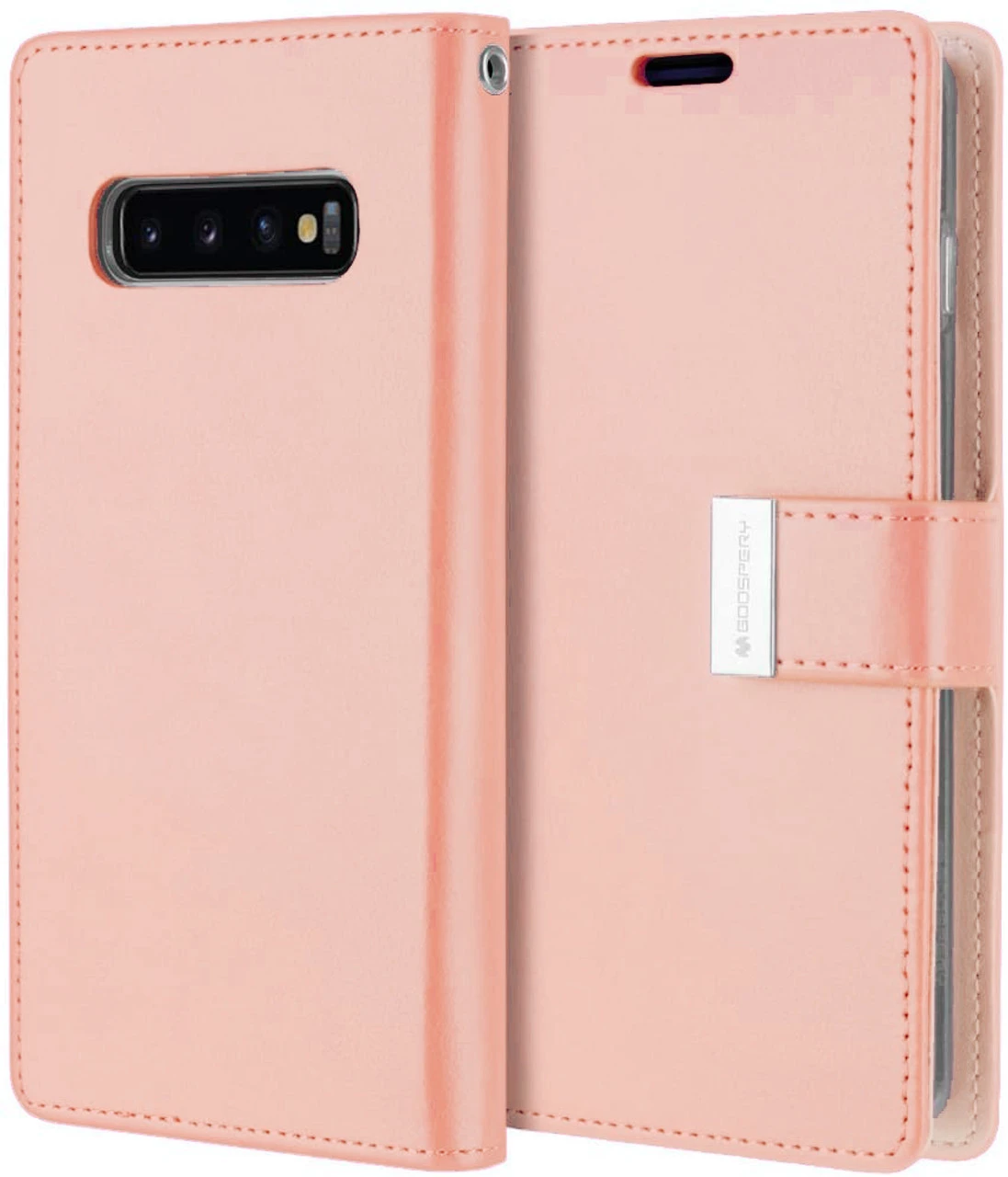 Rose Gold Genuine Mercury Rich Diary Wallet Case For Galaxy S10 5G 4 Rose Gold Genuine Mercury Rich Diary Wallet Case For Galaxy S10 5G - Image 4