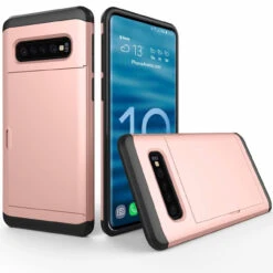 Rose Gold Slide Armor Defender Case For Samsung Galaxy S10 5G