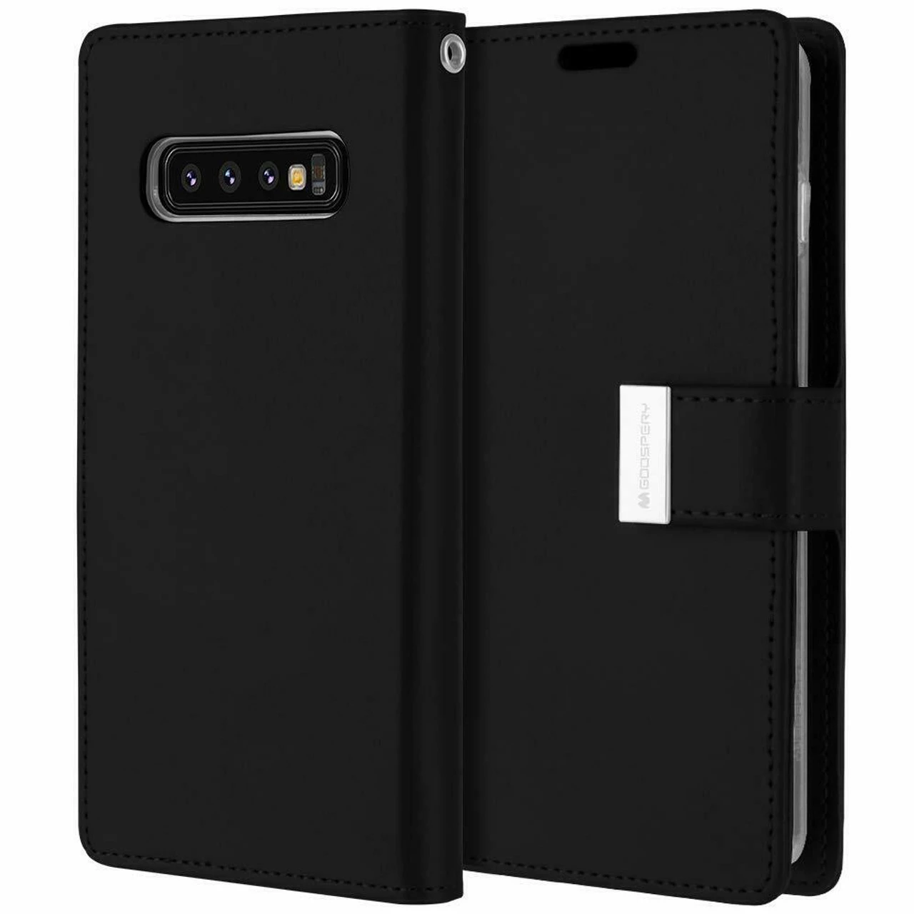 Black Genuine Mercury Rich Diary Wallet Case For Galaxy S10 5G 1 Black Genuine Mercury Rich Diary Wallet Case For Galaxy S10 5G
