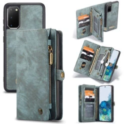 Blue Galaxy S20 Multi-Functional Wallet Detachable Magnetic Case -Cheap NewCase Store galaxy s20 caseme multifunctional wallet blue 6 33052.1687237288