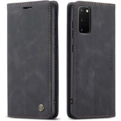 Black Galaxy S20 CaseMe Wallet Classic Magnetic Handmade Phone Case