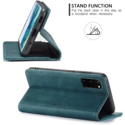 Blue Galaxy S20 CaseMe Wallet Classic Magnetic Closure Phone Case -Cheap NewCase Store galaxy s20 caseme wallet blue 5 13259.1693273846