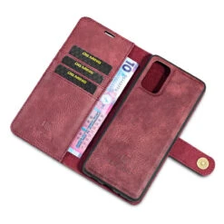 Red Galaxy S20 DG.Ming M2 Magnetic Shockproof Case Leather Wallet -Cheap NewCase Store galaxy s20 dg ming wallet magnetic case red 7 39600.1701321564