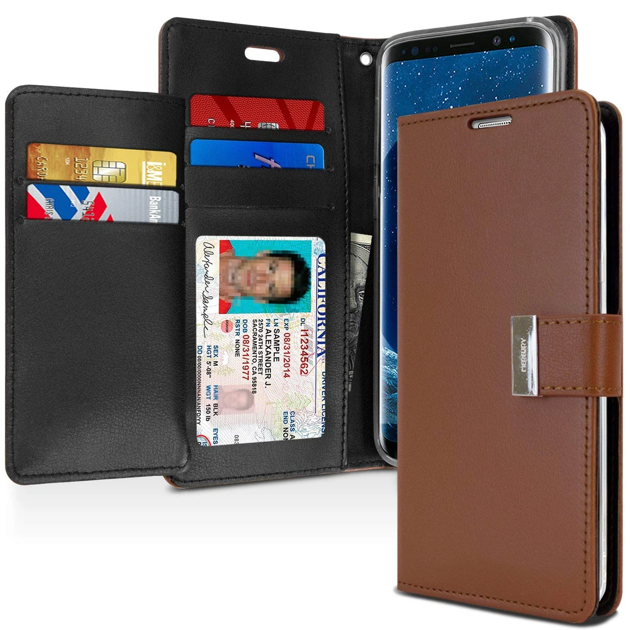 Brown Genuine Mercury Rich Diary Wallet Card Case For Galaxy S20 Ultra 1 Brown Genuine Mercury Rich Diary Wallet Card Case For Galaxy S20 Ultra
