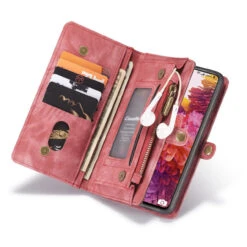 Red 2 In 1 Multi-Functional Wallet Shock Proof Case For Galaxy S20 FE -Cheap NewCase Store galaxy s20 fe caseme multifunctional wallet red 4 36605.1687236841