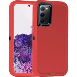 Red Galaxy S20 FE Tough Military Grade Drop Proof Defender Case