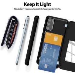 Black Goospery Magnetic Door Bumper Card Holder Case For Galaxy S20 -Cheap NewCase Store galaxy s20 goospery magnetic door case black 3 51242.1652821090