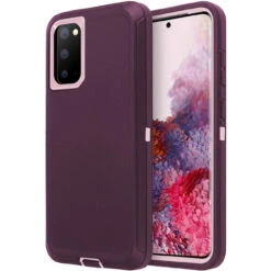 Purple Heavy Duty Military Defense Drop Proof Case For Galaxy S20