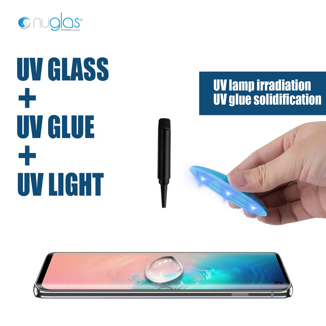 Galaxy S20 NUGLAS Full Cover UV Glue Tempered Glass Protector 4 Galaxy S20 NUGLAS Full Cover UV Glue Tempered Glass Protector - Image 4