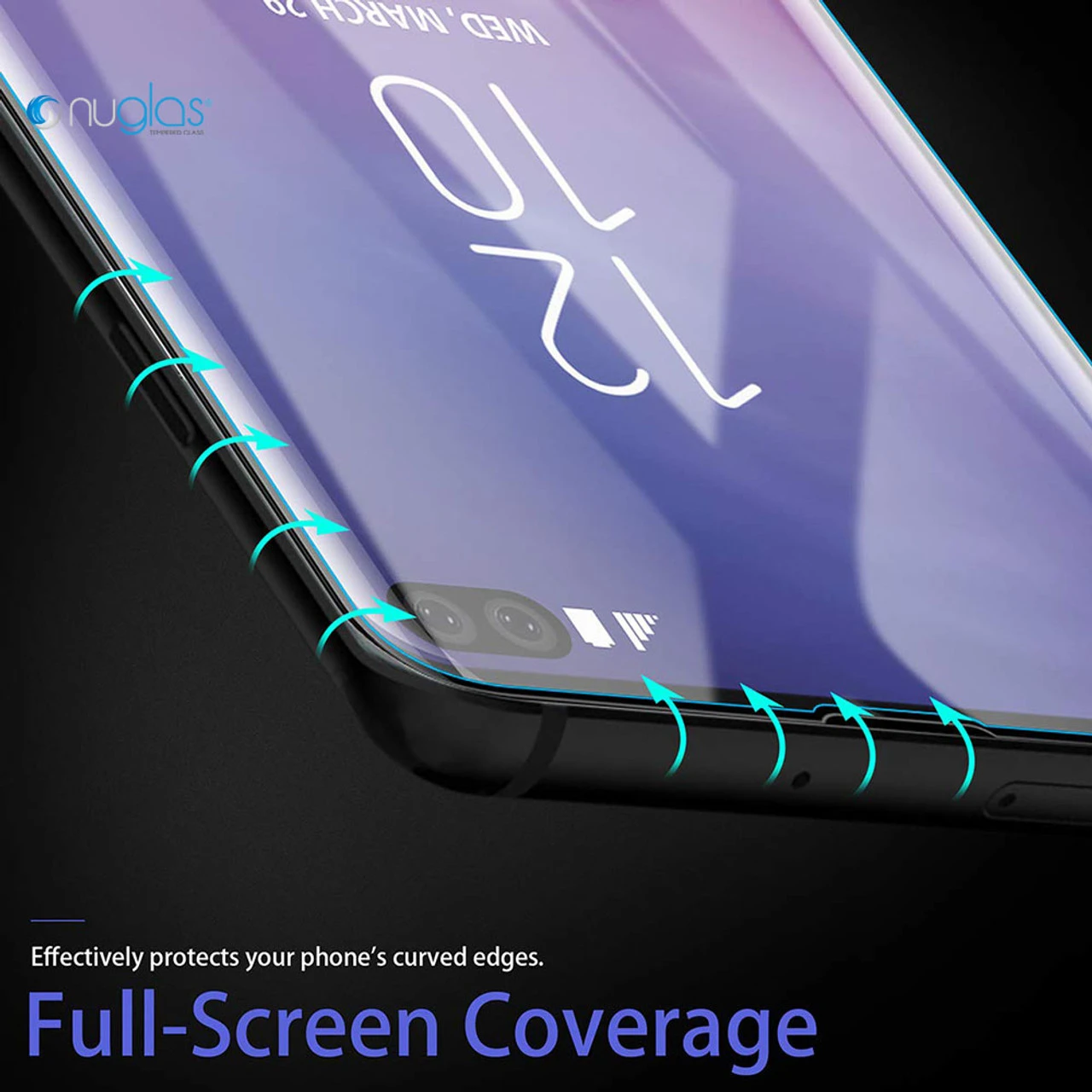 Galaxy S20+ Plus NUGLAS Full Cover UV Glue Tempered Glass Protector 5 Galaxy S20+ Plus NUGLAS Full Cover UV Glue Tempered Glass Protector - Image 5